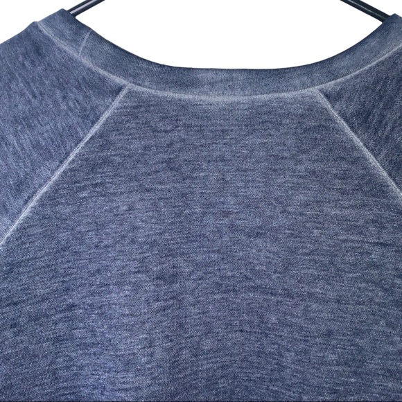 a.n.a Womens Size L Pullover Sweatshirt Long Sleeve Tie Sides Blue - Picture 5 of 8